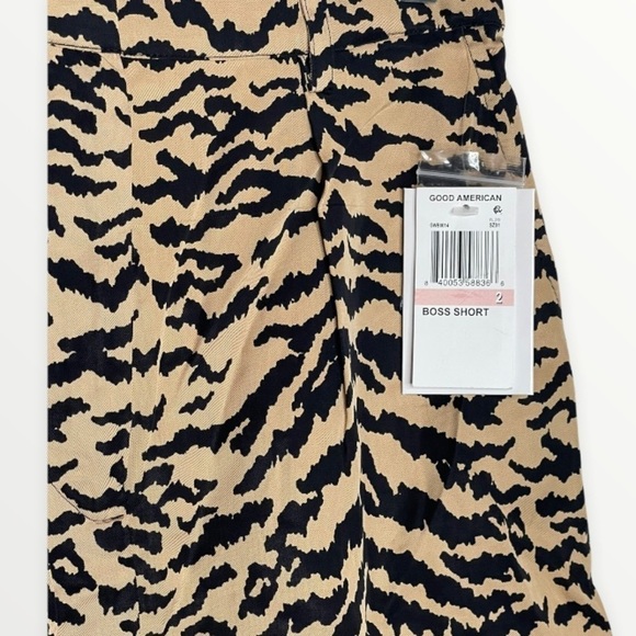 NWT GOOD AMERICAN Leopard Boss Short, Size 2/26 - Picture 8 of 10